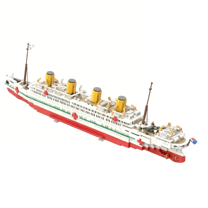 Фото 3483 детали MOC HMHS Britannic: Креативный набор для сборки, модель замка, технический конструктор, уличная сцена, игрушка-подарок №3