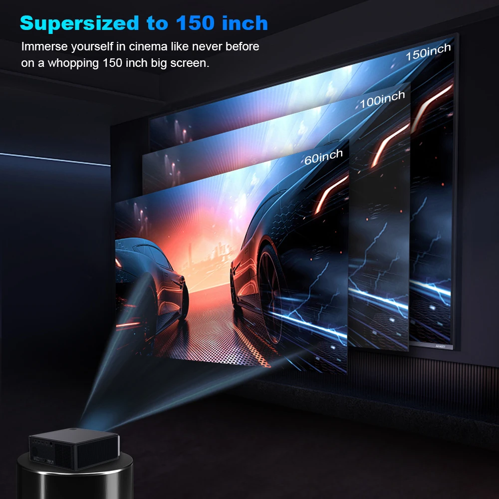 DESS Full HD 1080P проектор C5 WiFi LCD 4K видео Android PK светодиодный домашний кинотеатр