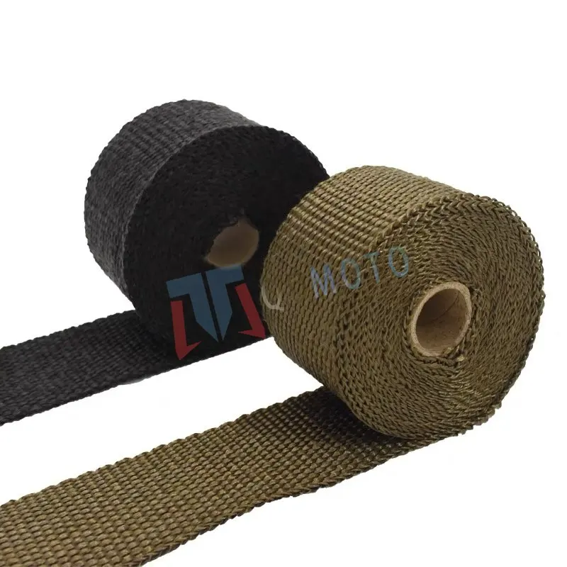 

5m 10m Motorcycle Exhaust Pipe Header Heat Wrap Resistant Stainless Steel Tie Manifold Insulation Cloth Roll FT002