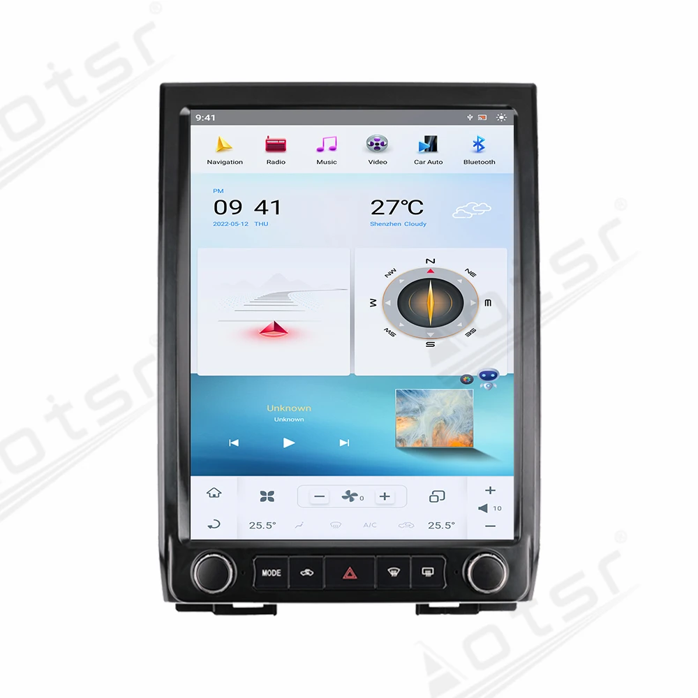 GPS-навигация Carplay 12 1-дюймовый HD-экран Автомобильное радио Android-радио для Ford Expedition