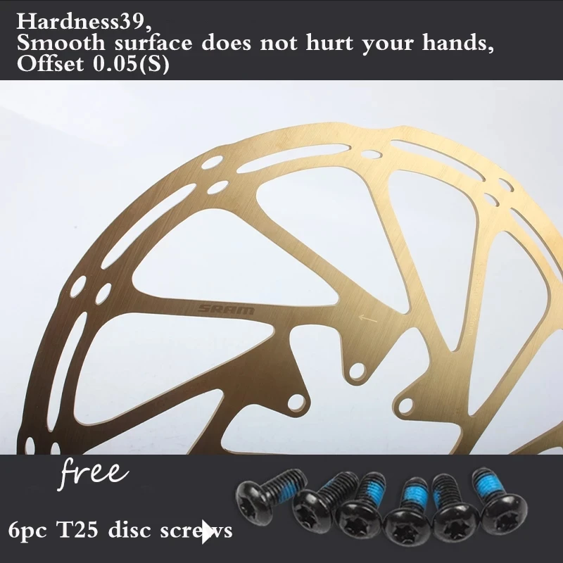 2 шт. SRAM Avid велосипедные тормозные роторы Радужное золото 160 мм 180 203 Центральная