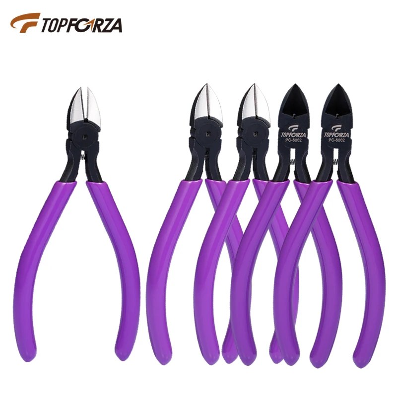 5 Inch Diagonal Plier CR-V Steel Electrician Wire Cutters Side Snips Plastic Cutting Pliers Flush Cutters Jewelry DIY Trimmer