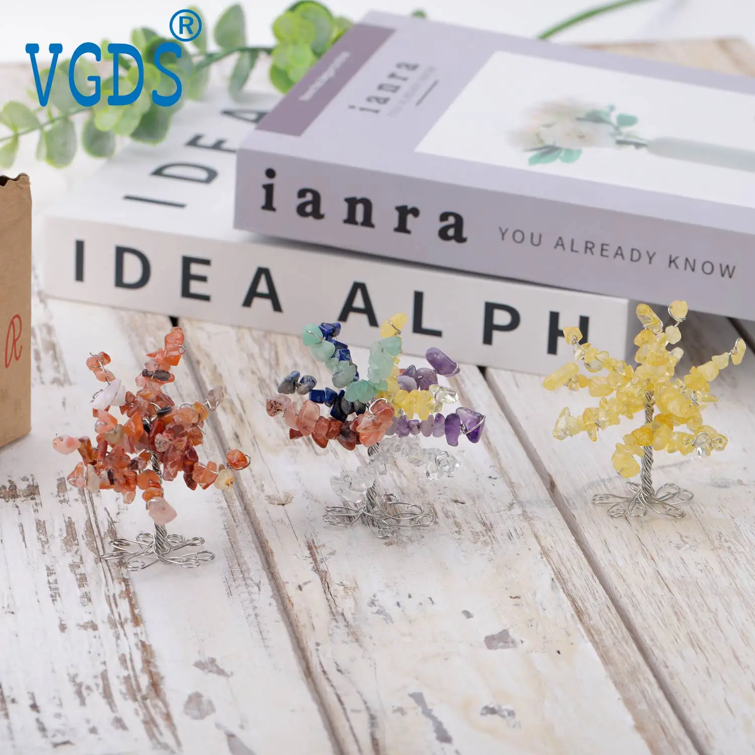 Натуральный кристалл VGDS энергетический камень дерево жизни украшение для офиса