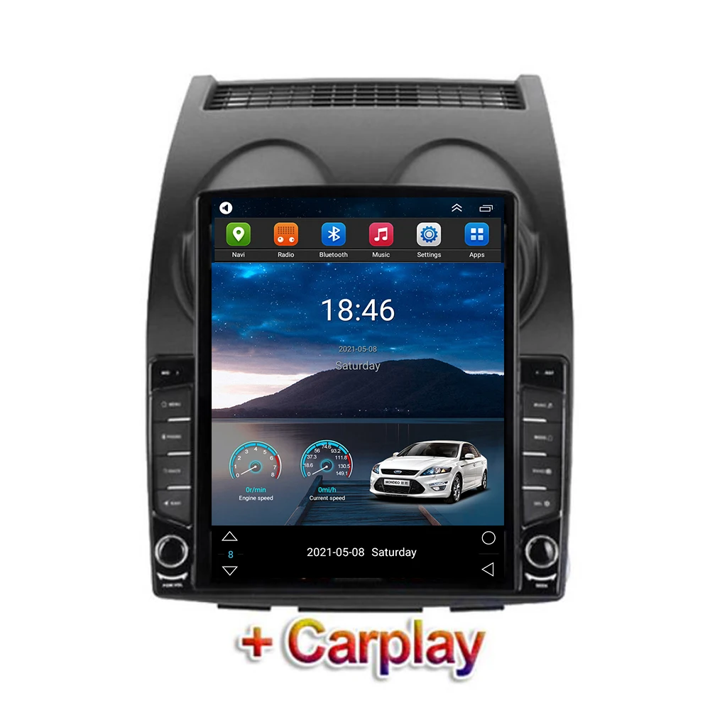 

10.4" Tesla Style Vertical Screen Android 12.0 For Nissan Qashqai 1 J10 Car Radio DVD Multimedia Player GPS Navigation Camera