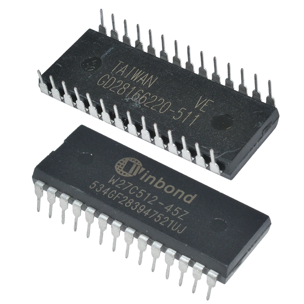 

diymore IC Chips W27C512 W27C512-45Z 28DIP IC EEPROM 512KBIT Original Integrated Circuits