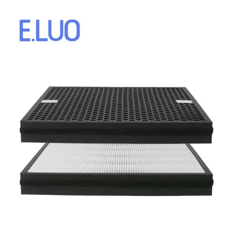 Custom Filter HEPA and Activated Carbon Composite Filter Air Purifier Parts 355*355*45mm for AIC XJ-4000