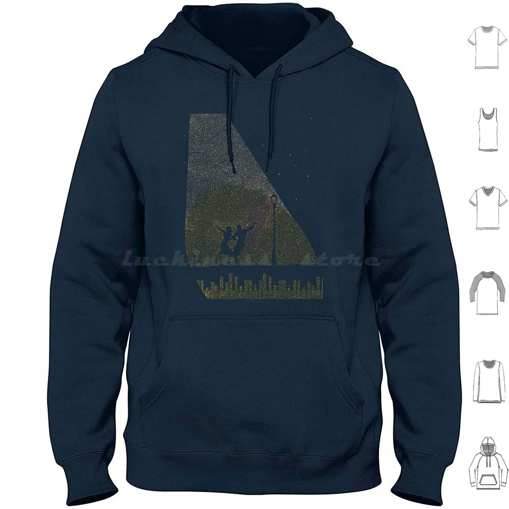 

Poster Of Mia And Dancing To Lovely Night From The Movie Lalaland Made Up Of Small Curved Shapes Hoodies Long Sleeve