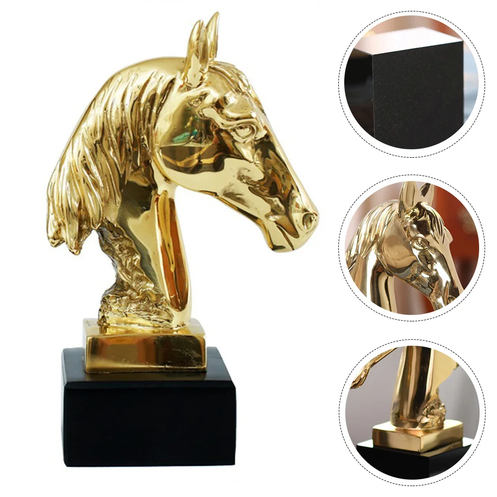 

1Pc Vintage Brass European Style Horse Ornaments Horse Statues Desktop Ornaments