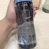 580ml water jug fashion lightweight food grade carry strap straw cup for school straw bottle straw cup