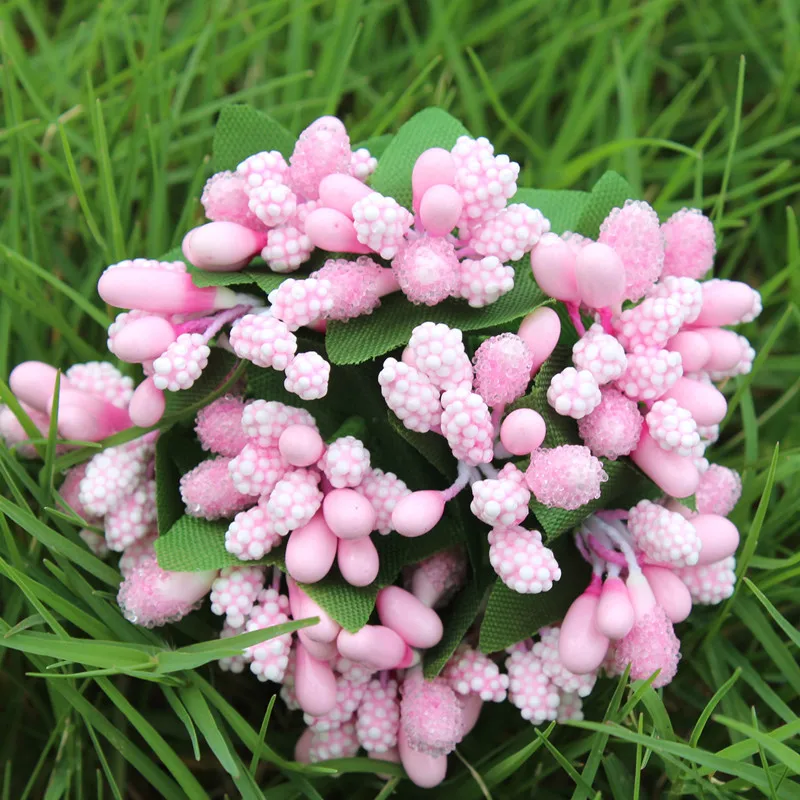 144Pcs Stamen Sugar Handmade Artificial Flowers Cheap Wedding Decoration Diy Wreath Needlework Gift Box Scrapbooking Fake Flower - купить по