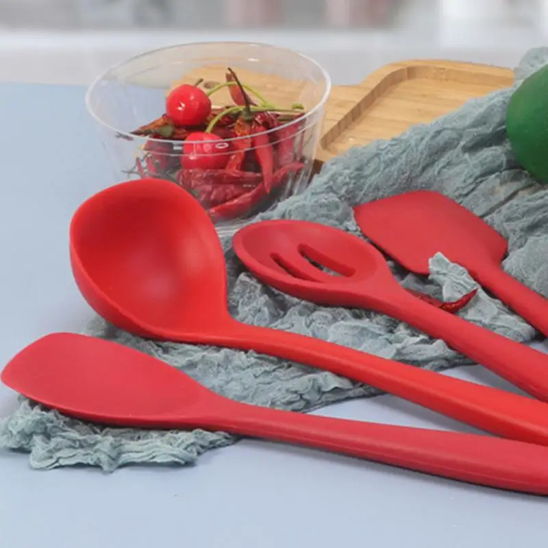 

10 шт., силиконовые антипригарные кухонные приборы