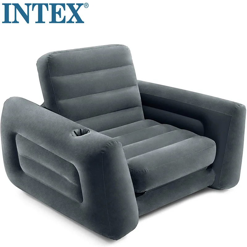 

INTEX 66551 sofa airbed pull-out chair for adult Double sofa Indoor Outdoor Inflatable Chair flocking folding sofa