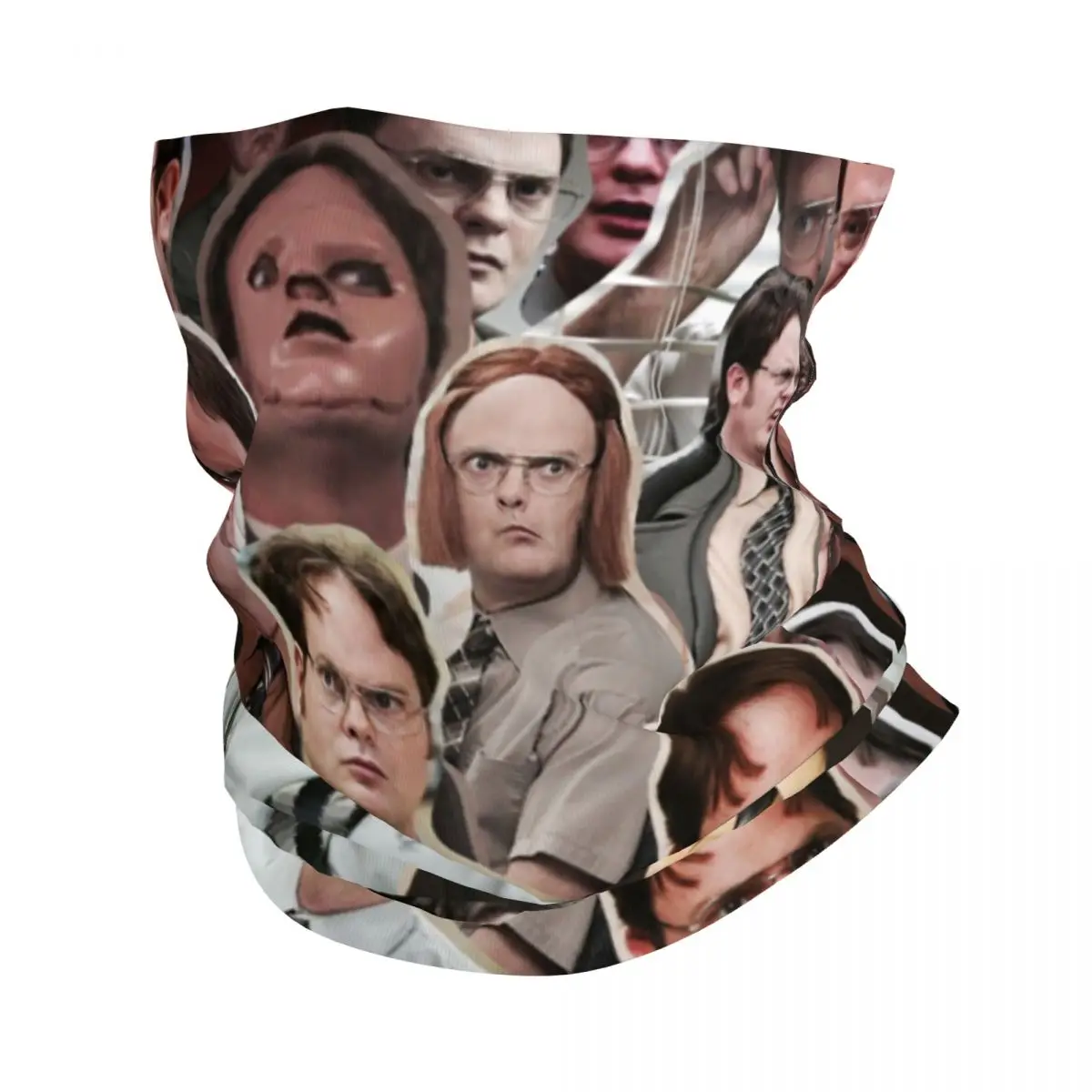 

Dwight Schrute The Office Bandana Neck Cover Printed Horror Thriller Movie Wrap Scarf Warm Balaclava Fishing Adult Washable