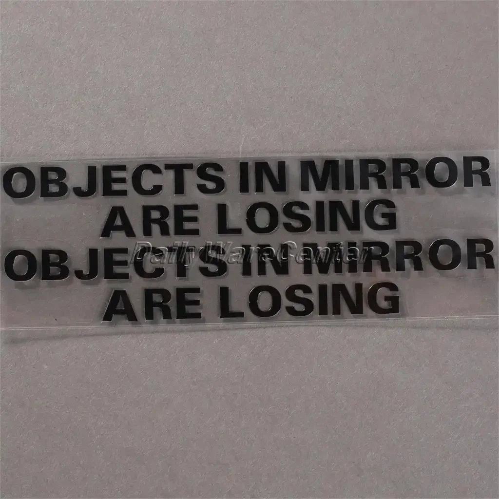 

Стайлинг автомобиля слово OBJECTS IN MIRROR ARE LOSING SET автомобильная наклейка для двери, окна, ноутбука, наклейка на автомобили, мотоцикл, украшение, аксессуар