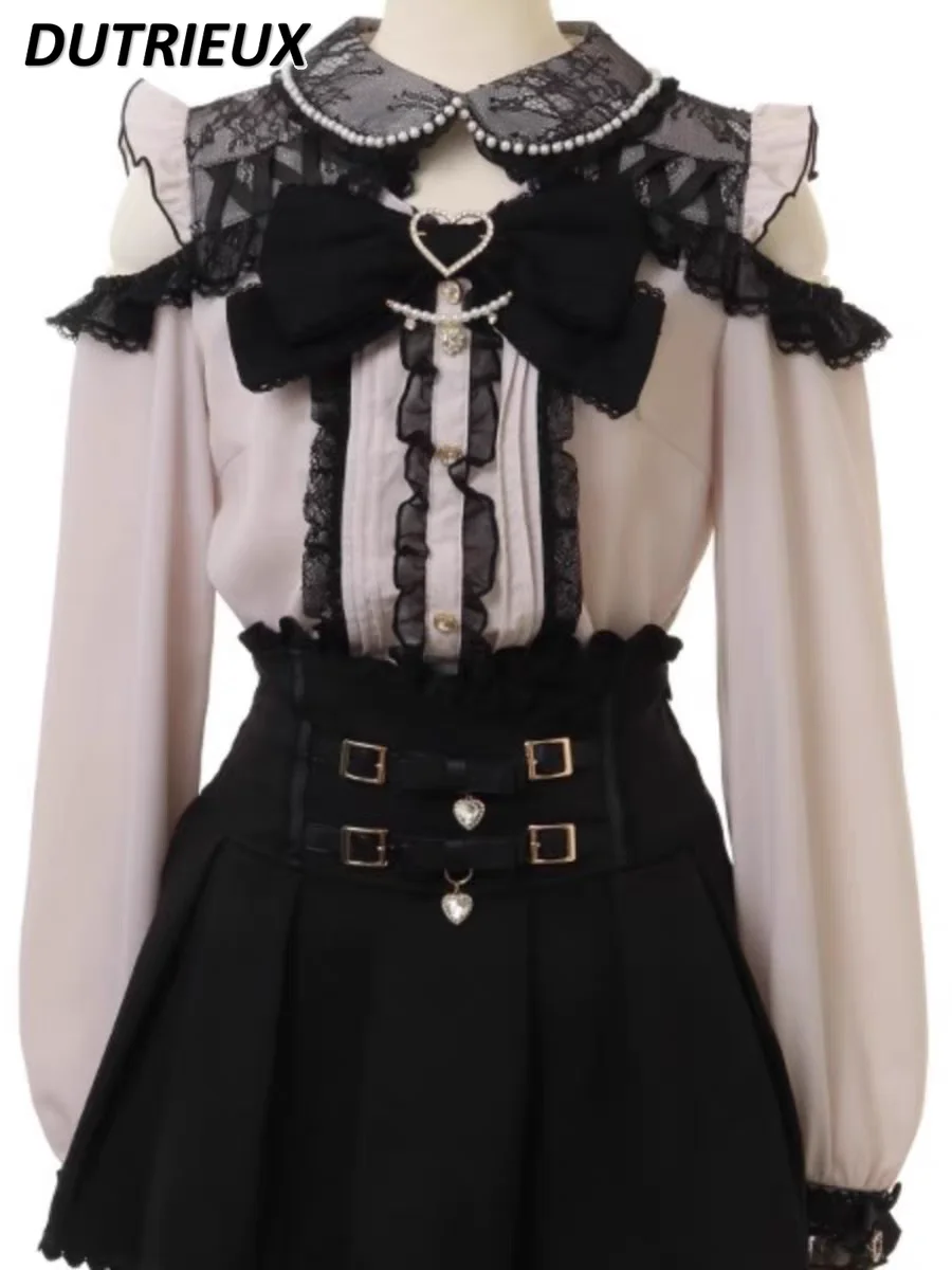 Милая девушка весна и осень новая рубашка с длинными рукавами милая блузка в