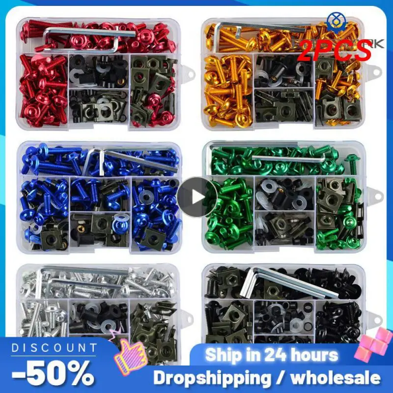 

2PCS NEWMotorcycle Bodywork Screws Fairing Bolt Kit for Motorcycle 6 colors