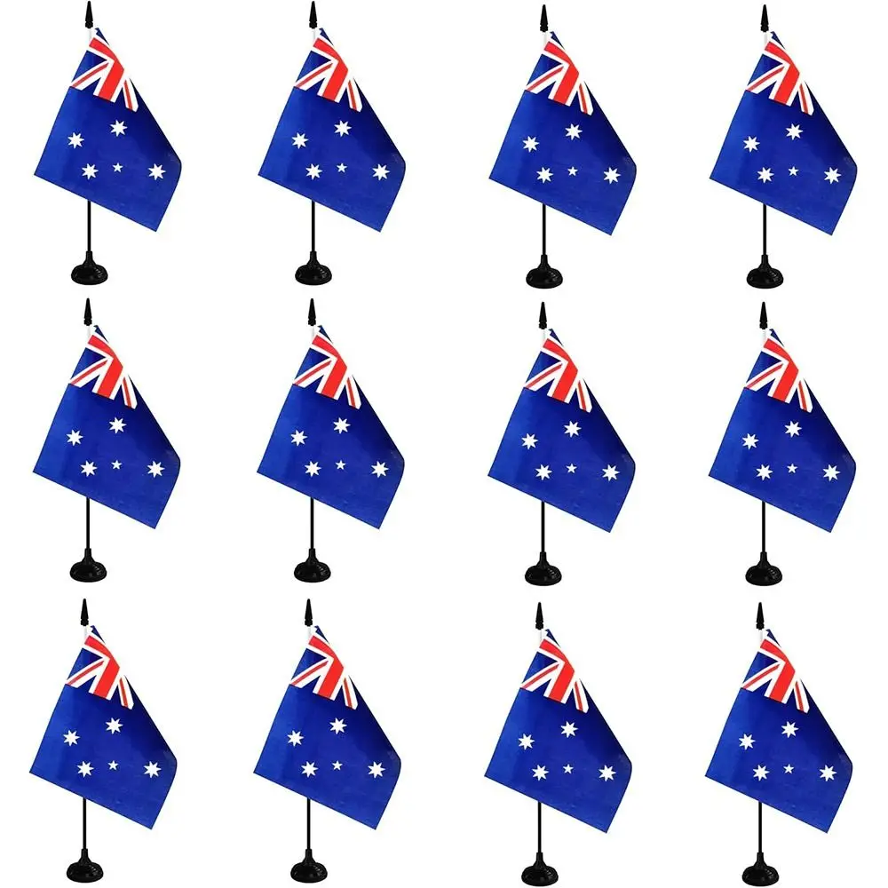 Горячий с черным твердым столбом и подставкой. Настольный флаг. Мини-стол.