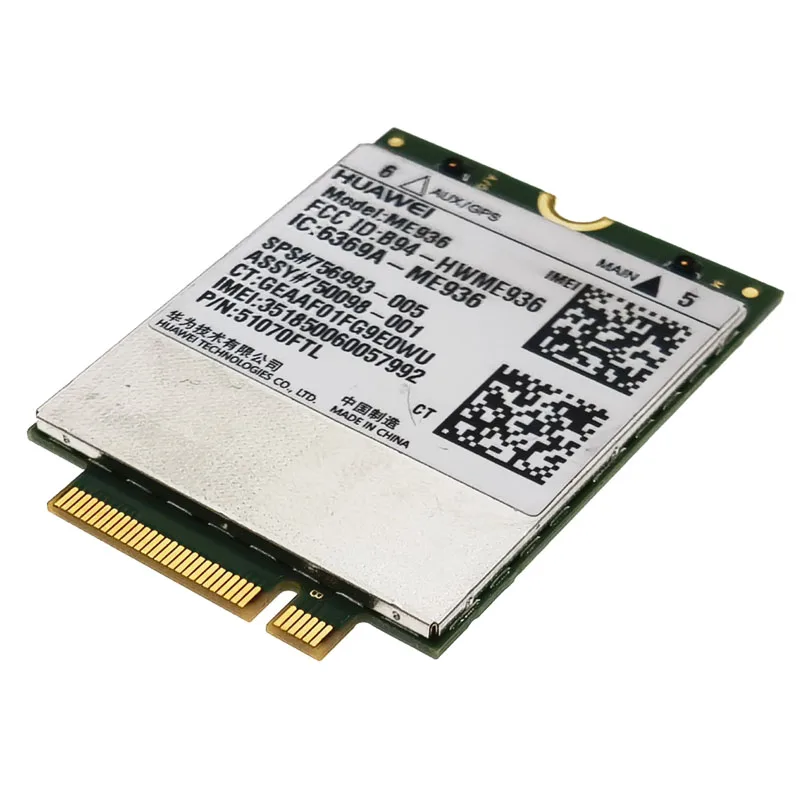 Сетевая карта ME936 4G NGFF M.2 FDD-LTE WCDMA/HSDPA/HSUPA/HSPA+ WWAN для модульной ME906E lte