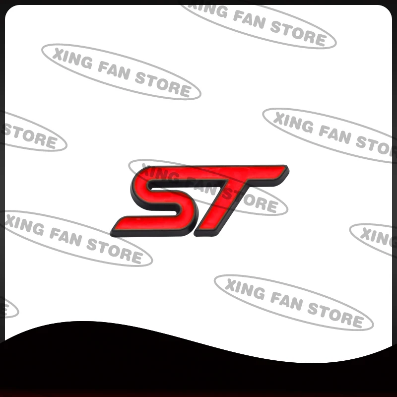 

Металлическая Эмблема ST, значок на рулевое колесо автомобиля, наклейка для Ford Focus Mondeo Fiesta Edge Galaxy, искусственные аксессуары