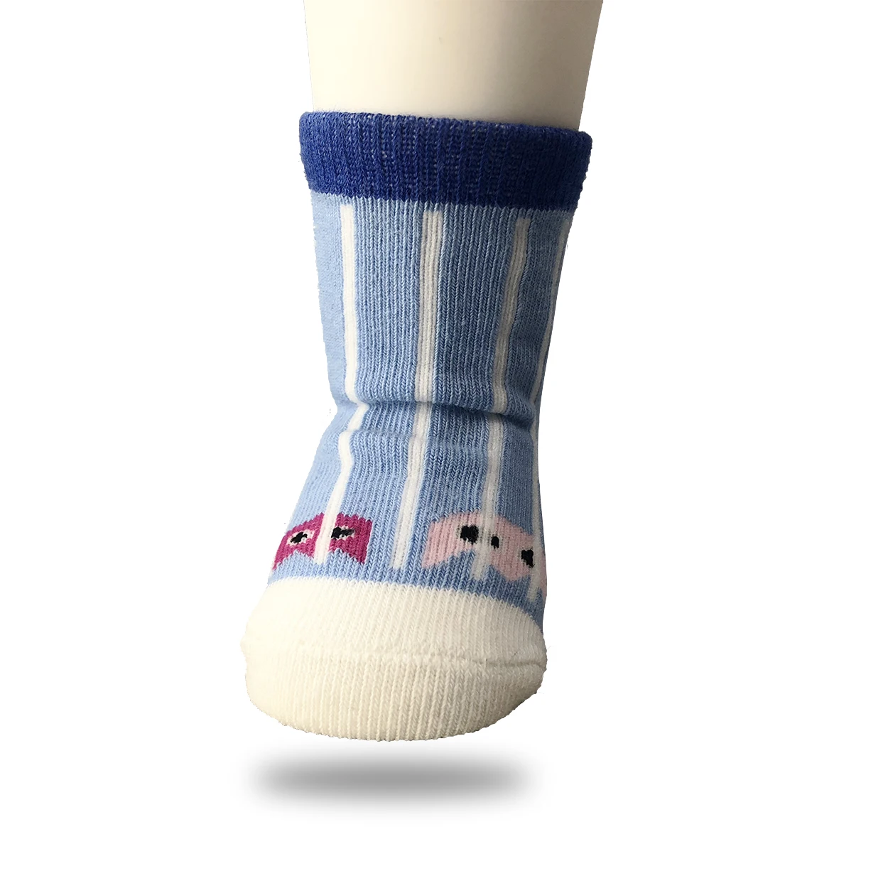 Premium Baby Socks 3 Pairs/ Pack Newborn 0-1Y Kids Pure Cotton Spandex Soft Cute Socks for Baby Boys and Girls