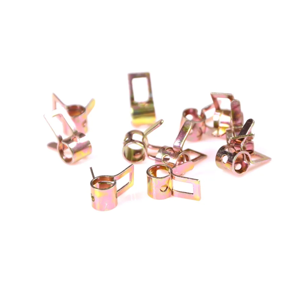 

10Pcs 5-10mm Spring Band Type Fuel Vacuum Hose Silicone Pipe Tube Clamp Clip