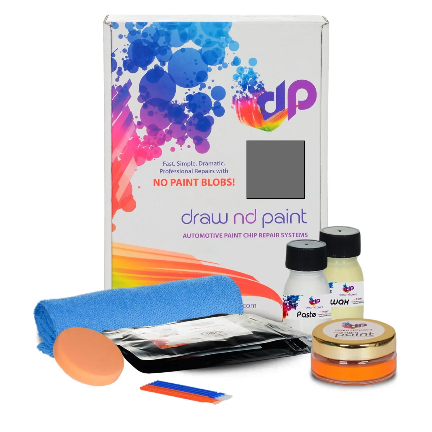 

DrawndPaint compatible with Mercedes Automotive Touch Up Paint - TIERRA delfuegrey MIDDLE MET - 7781 - Essential Care