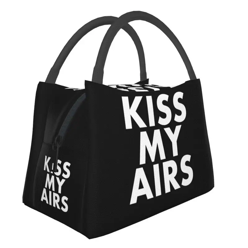 

Kiss My Airs Insulated Lunch Tote Bag for Women Resuable Thermal Cooler Bento Box Work Travel Fruit Fresh Storage Bag