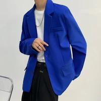 autumn klein blueblack blazer men fashion society mens dress jacket korean loose casual uit jacket mens office formal blazer