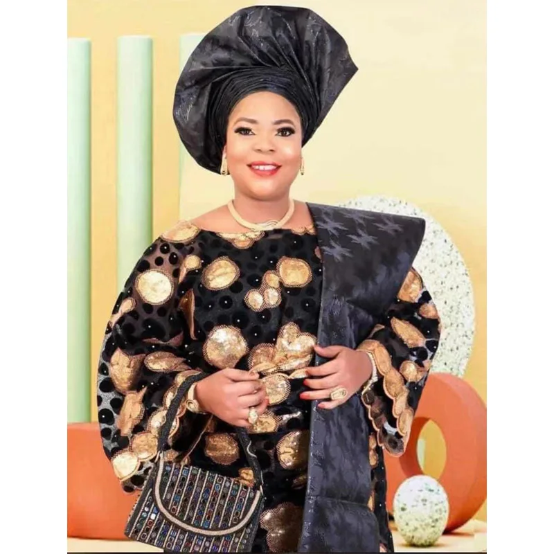 Лидер продаж Африканский головной убор Sego 083 высокое качество 2 шт./пакет 100%