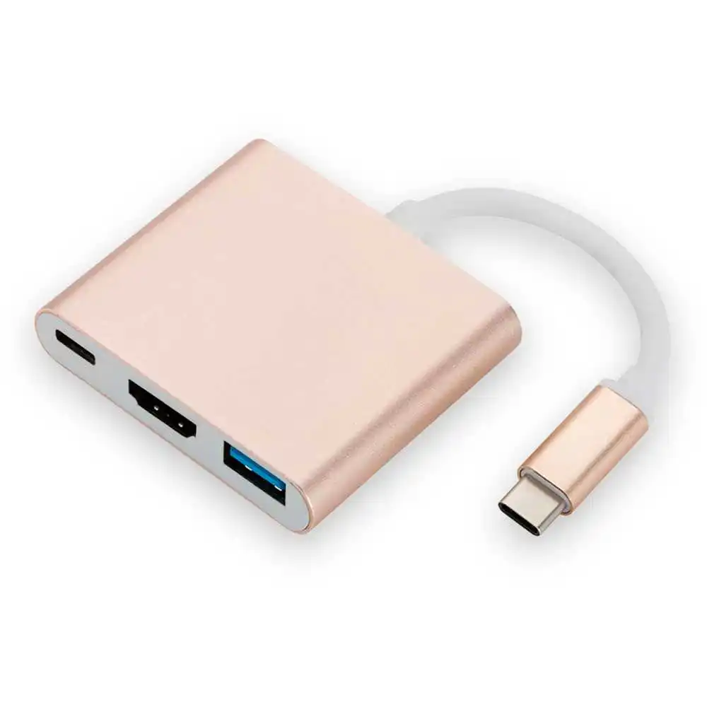 Переходник с USB Type C 3 1 папа на A + HDMI мама|Кабели HDMI| |