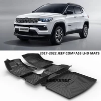 Use for Jeep Compass car carpet Compass All-Weather car floor foot mats Full Set Fit For Jeep Compass waterproof car floor mats