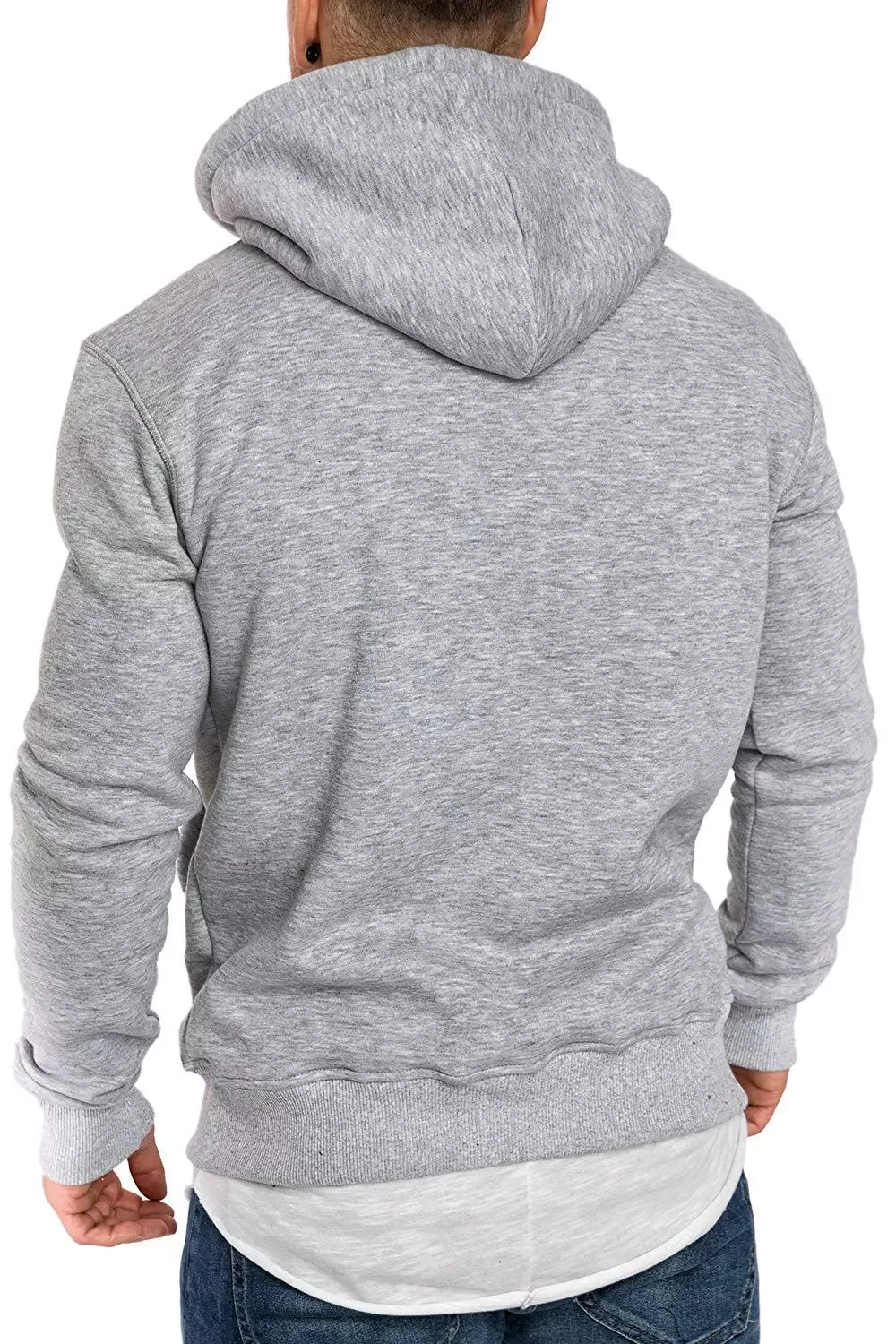 

2023New Autumn New Men's Long Sleeve Hoodies Outerwear Male Solid Color Hooded Sweatshirt Slim Fit High Street hoodies Stree