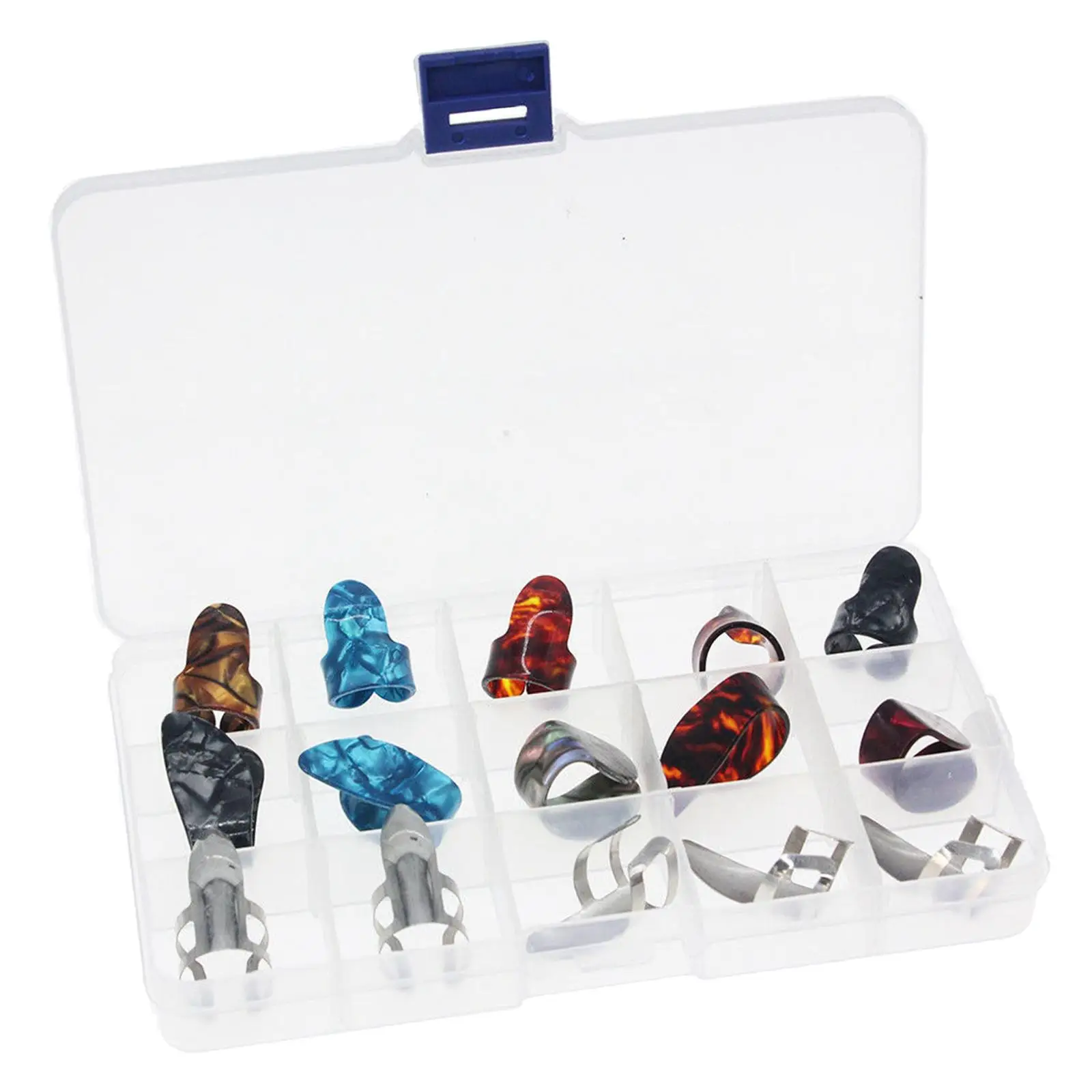

15pcs Finger Pick Thumb Pick Set Guitar Picks, Stainless Steel Thumb Picks,