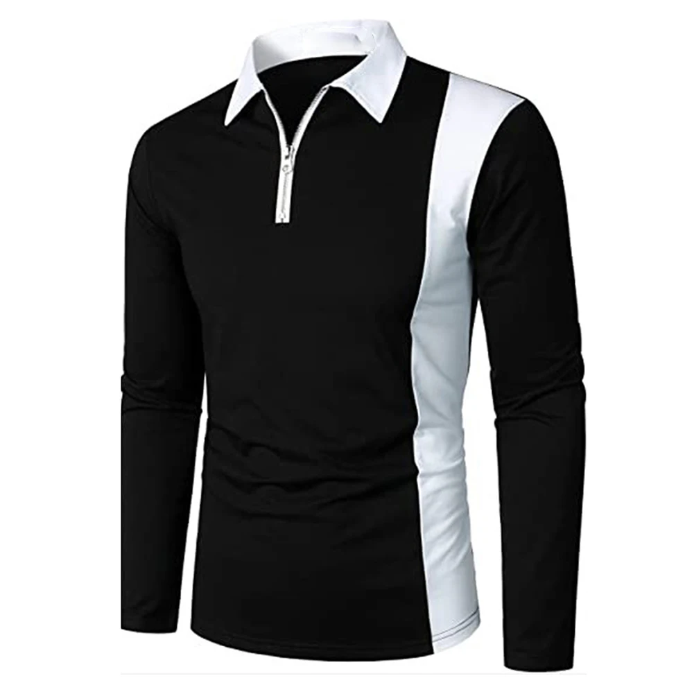 

Mens Long Sleeve Shirts Activewear Zip Collar T Shirts Casual Pullover Tee Tops Winter Thermal Sweatshirts