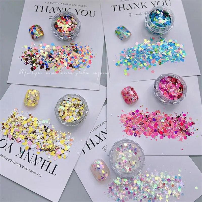 2/3/4 шт. градиентные блестки для маникюра лазерные простые в использовании