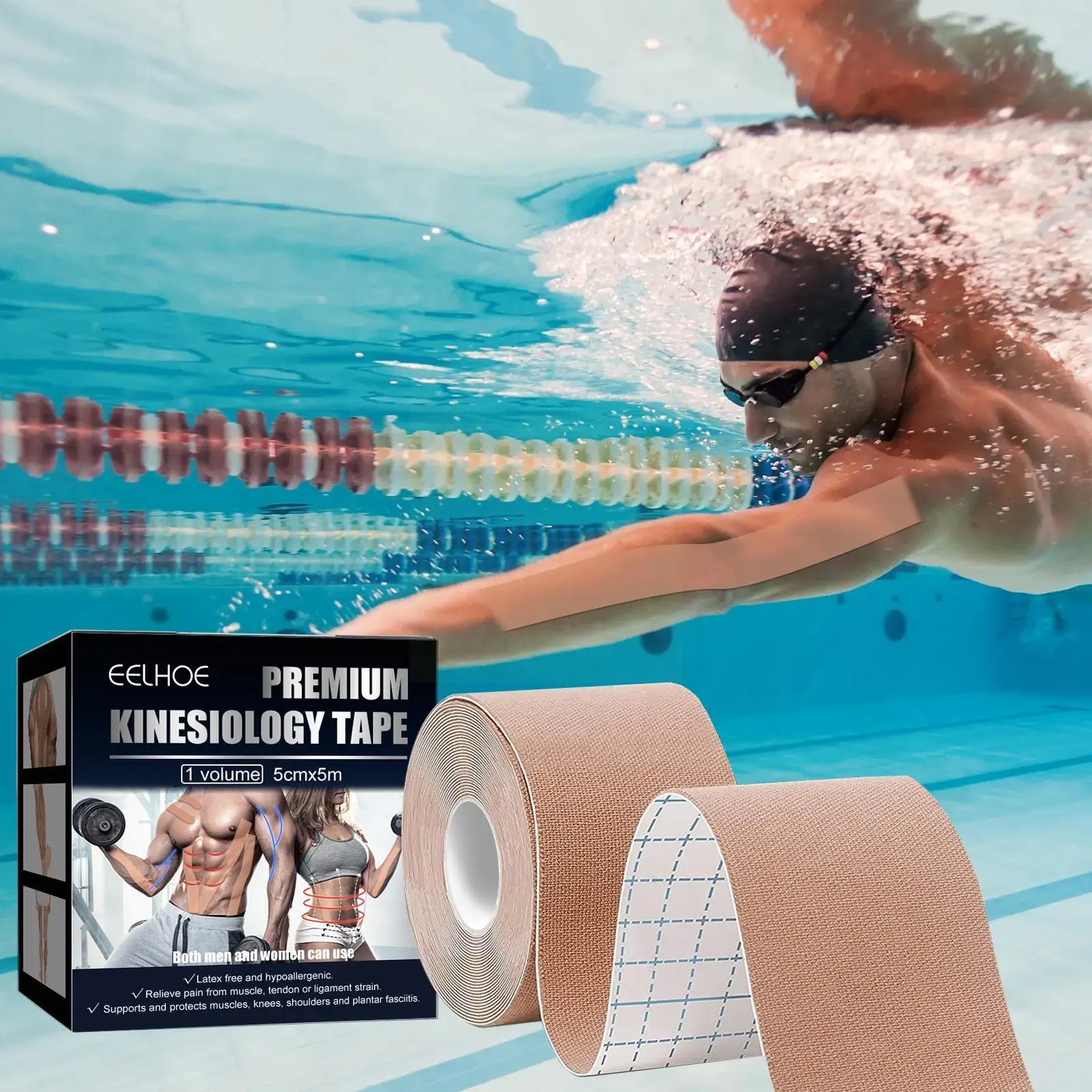 

Самоклеящаяся эластичная накладка на колено, из пеноматериала