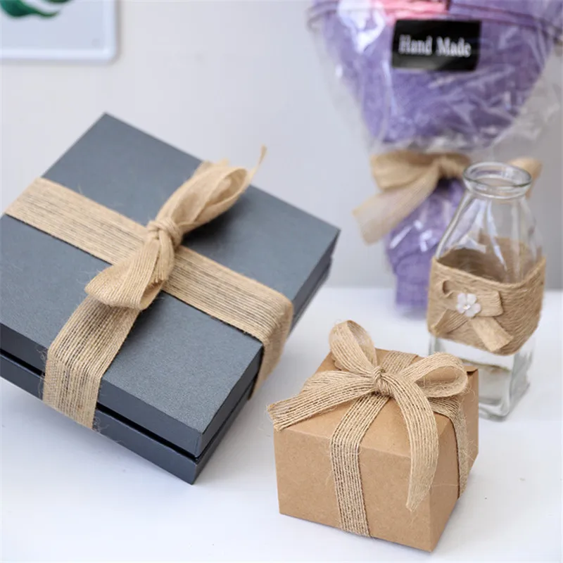 

100m Gift decoration Christmas DIY for parties and festivals Hemp rope decoration Hand made decorations, fresh flowers decorate