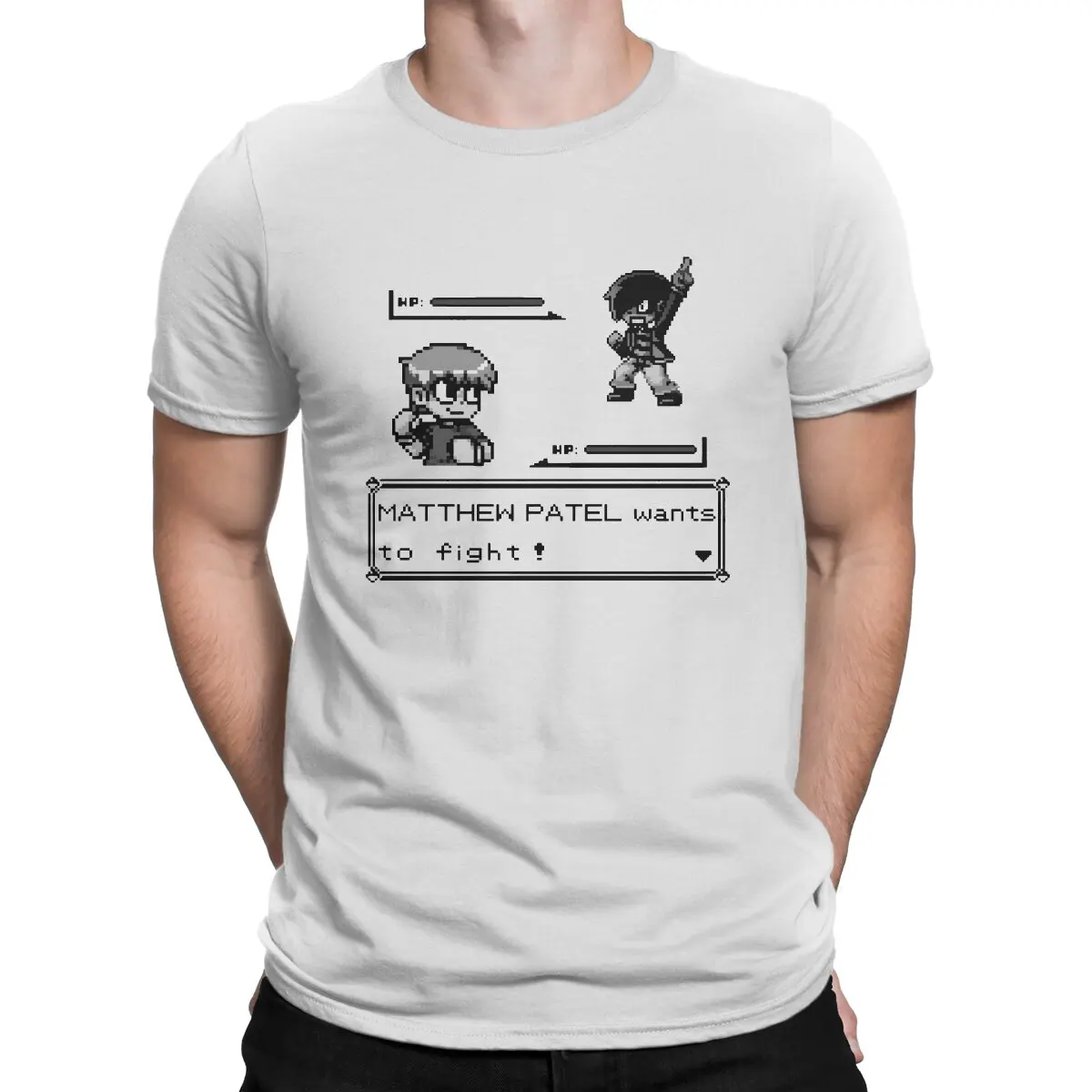 

Хипстерская футболка Pokescott для мужчин, хлопковая Футболка с круглым вырезом Скотт Пилигрим против мировой игры, футболка с коротким рукавом, Подарочная одежда