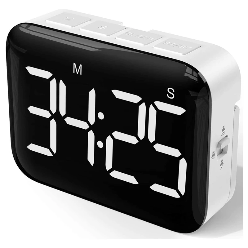 

Digital Kitchen Cooking Timer - Magnetic Countdown Count Up Timer, Easy To Use For Cooking Kitchen Timer Digital