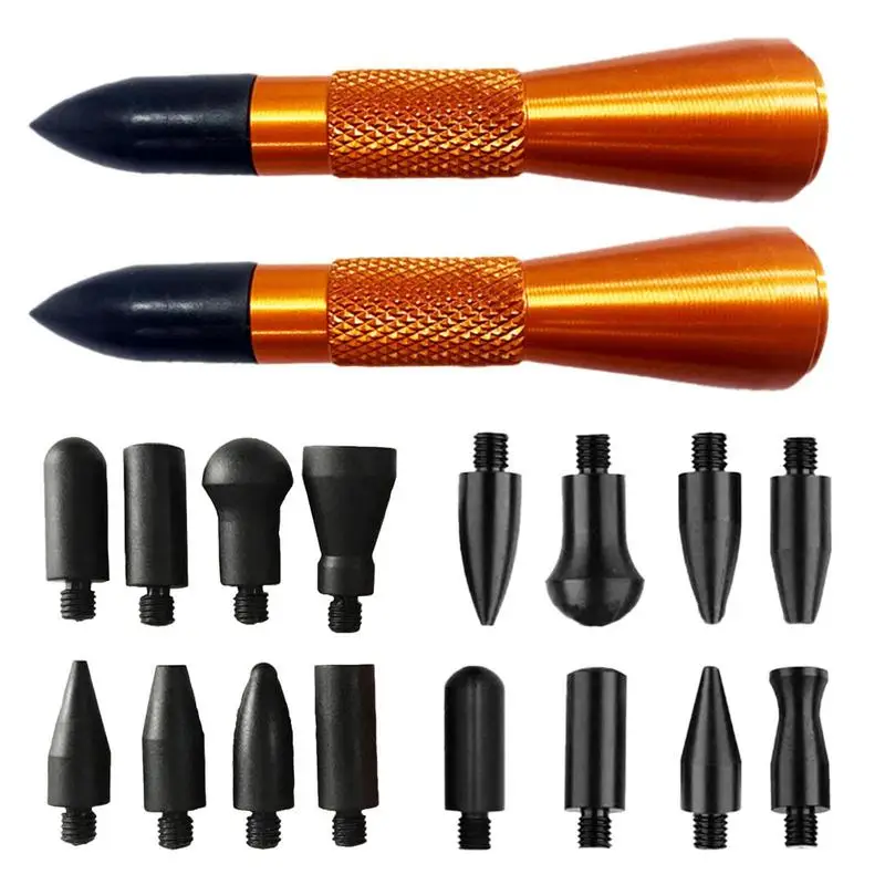

Car Body Paint Less Dent Repair Tool -Dent Removal Hand Tool -Pen Dent Tap Down Tools With Multiple Heads Tips For Car SUVs Body
