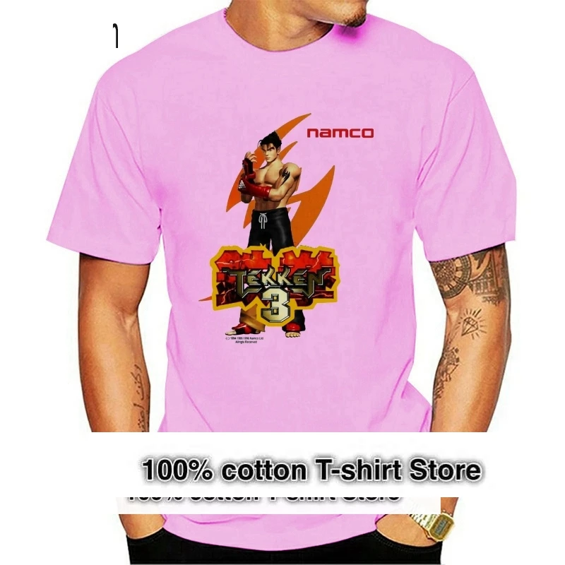 

Винтажная Футболка Namco Tekken 3 с рисунком из хлопка для видеоигр