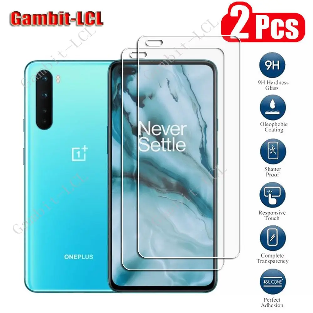 2Pcs Original Protection Tempered Glass For OnePlus Nord 6.44 1+Nord AC2001, AC2003 Screen Protective Protector Cover Film