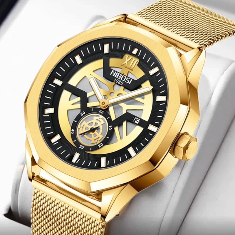 Enlarge watch Top Luxury Brand Quartz Watch Men Stainless Steel Waterproof Wristwatch Relogio Masculino