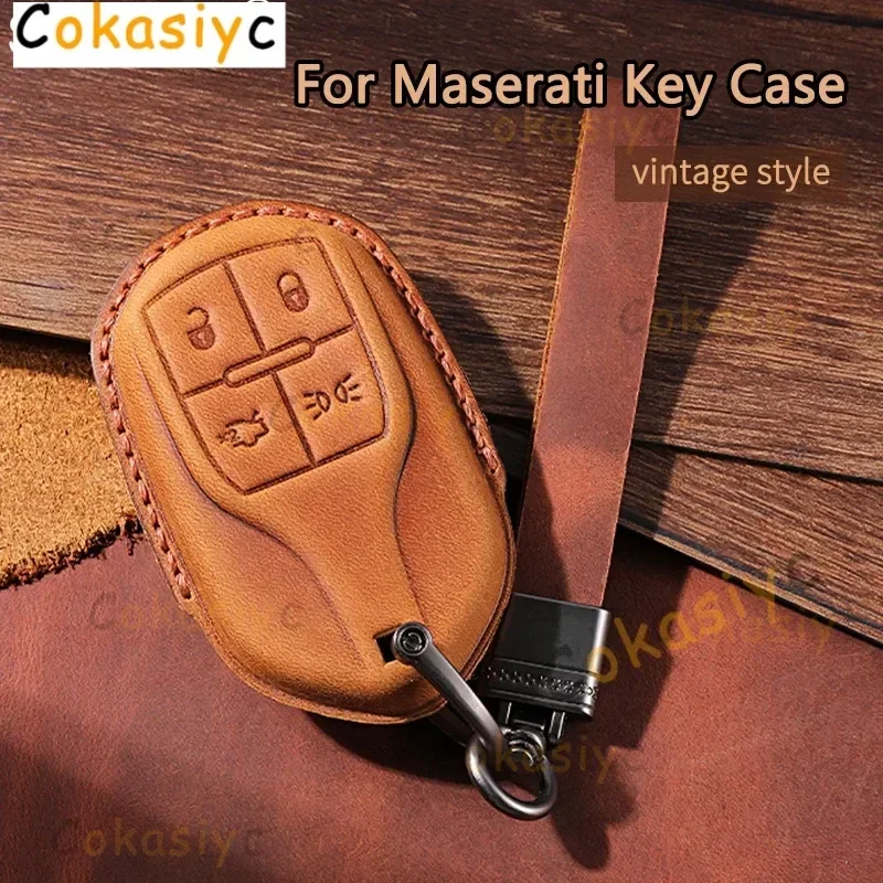 Фото Модный автомобильный чехол для дистанционного ключа, брелок для Maserati Ghibli Levante GranCabrio Quattroporte GT Granturism, автомобильные аксессуары для интерьера №1