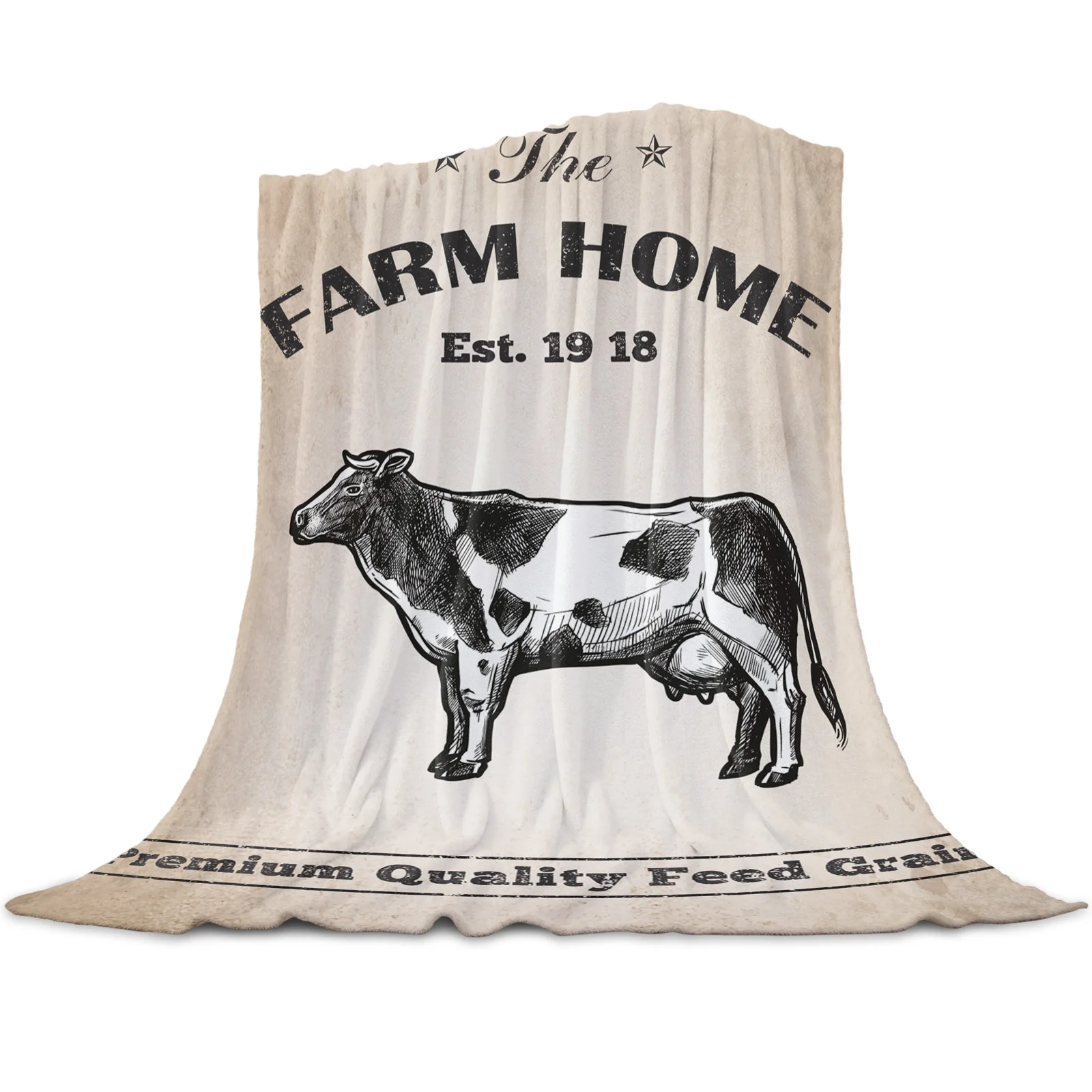 

Farm Locomotive Soft Warm Flannel Blankets Sofa Blankets Coral Fleece Nap Wrap Travel Blankets Queen King Twin Size Bed Throw