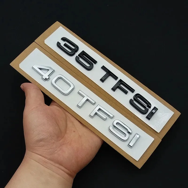 Фото 3D ABS 30, 35, 40, 45, 50 55 TFSI логотип, эмблема багажника автомобиля, значок, наклейка для Audi Q3 Q5 Q7 A1 A2 A3 A4 A5 A6 A7 A8, аксессуары №3