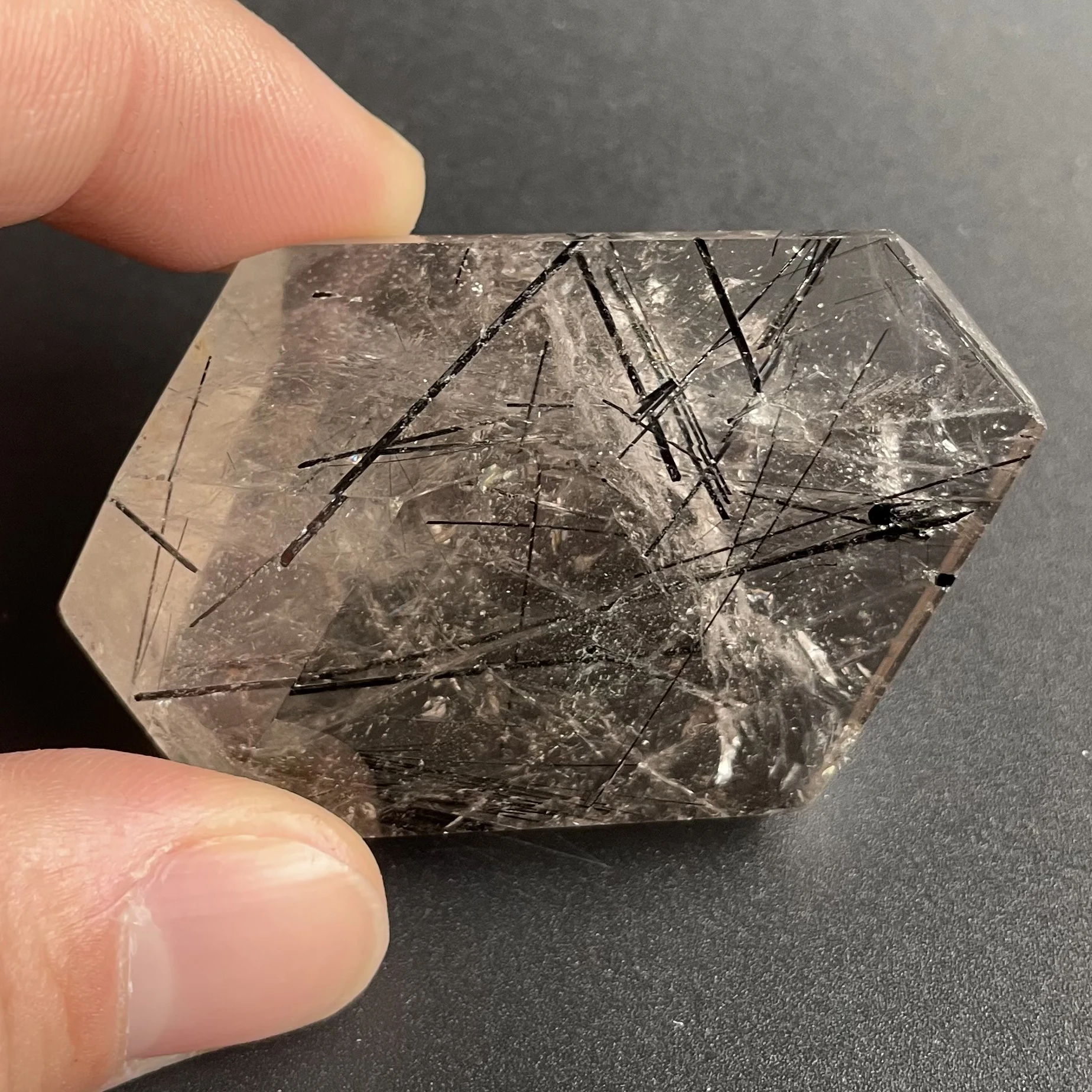 56 г натуральный камень черный кварц рутилированный свободная форма хрустальный