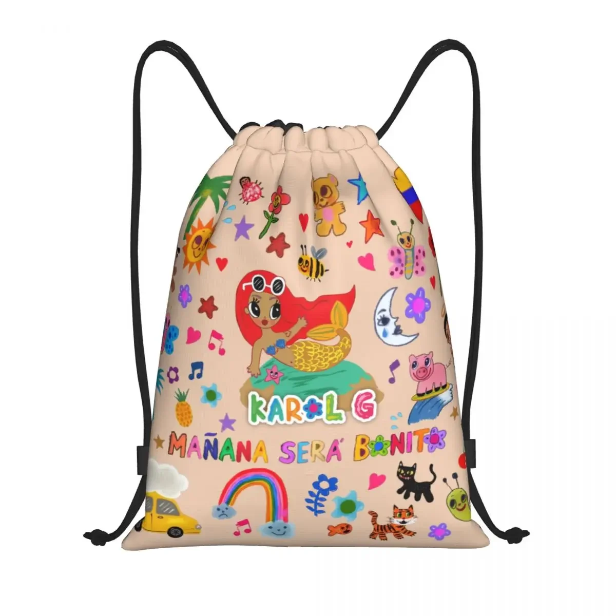 Индивидуальный рюкзак Karol G на шнурке спортивная сумка для спортзала женщин и