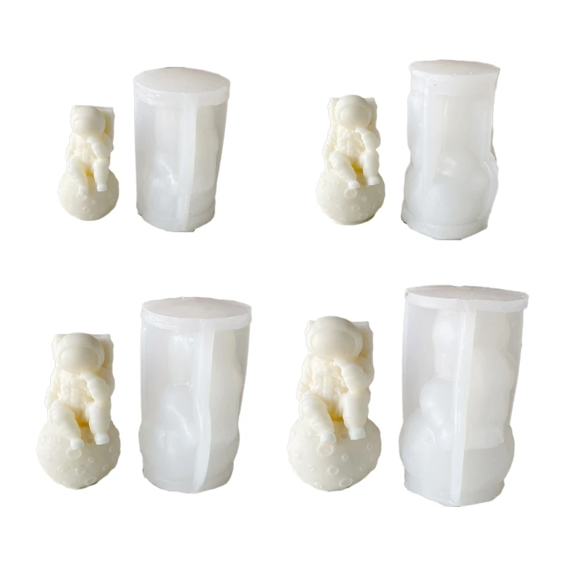 

3D Astronaut Decoration Candle Mould DIY Candle Epoxy Mold Handmade Mold T21F