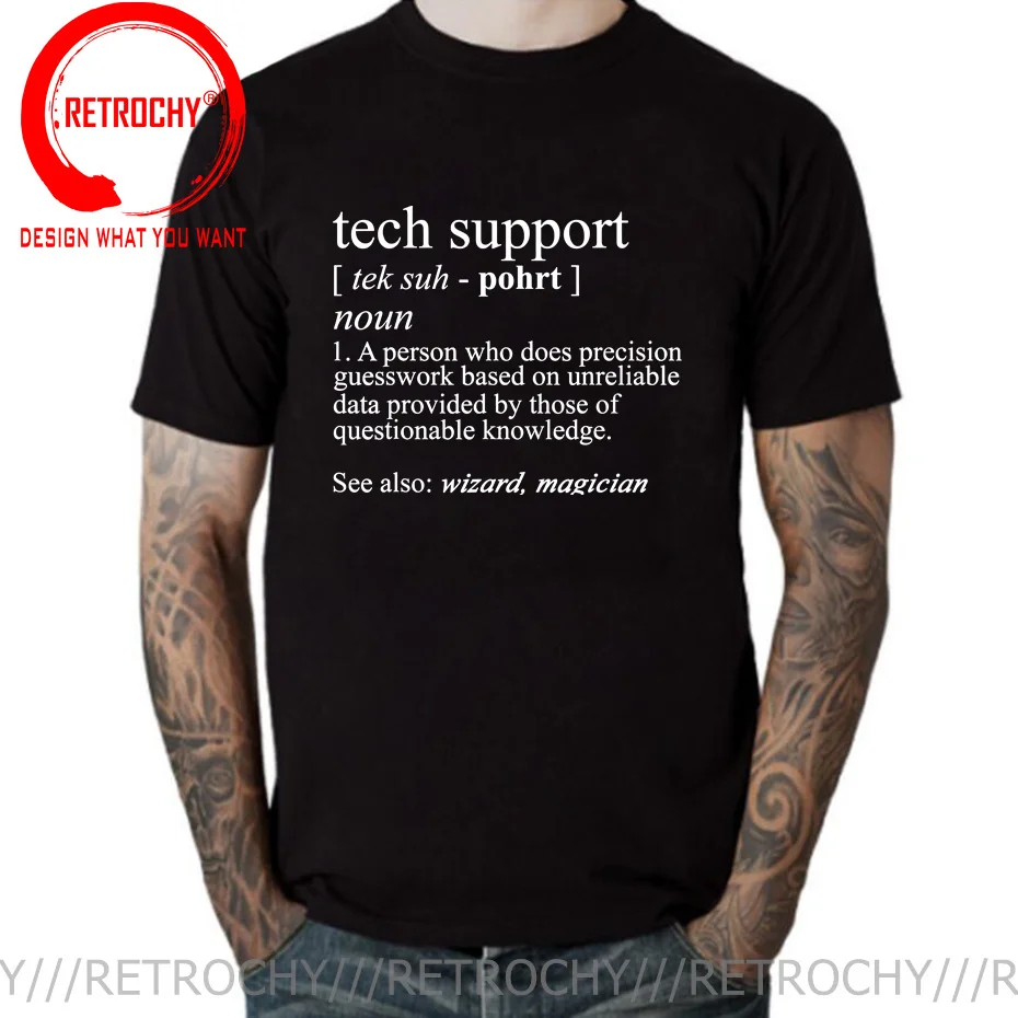 

Футболка с надписью Tech Support, забавная Милая женская Подарочная футболка, хлопковые мужские топы, футболка с принтом, Мужская Сумасшедшая новая поставка